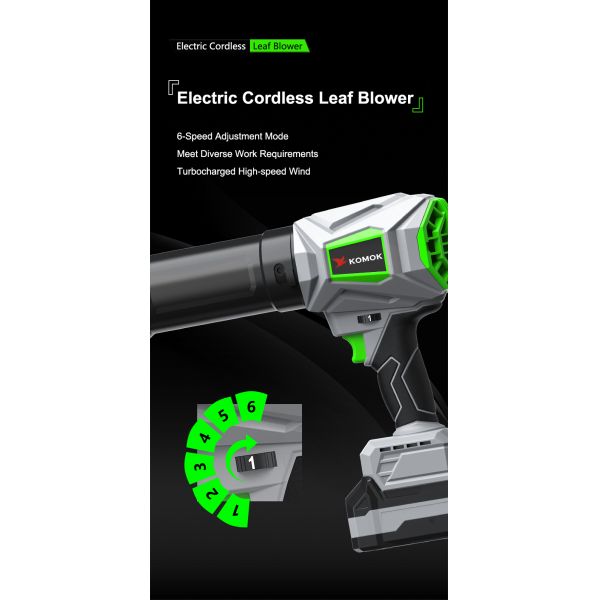 Handheld Leaf Blower Cordless, 21V Battery Powered with Brushless Motor, 6-Speed Max 53m/s Airflow, Ultra Light 0.8KG Blower for Leaves, Dust, Dry Car