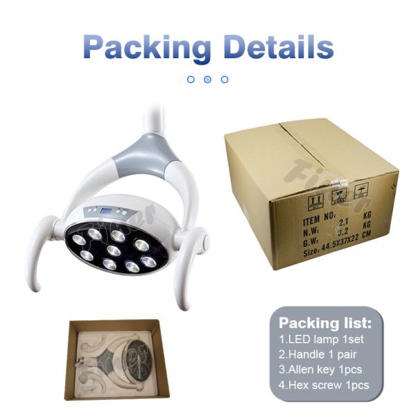 9 светодиодных лампочек без теней стоматологический стул свет многоцелевой для оральной хирургии