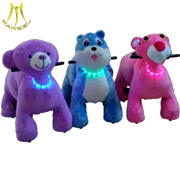 Hansel children ride-on animal toy and 4 wheel kid ride electric animal ride with animal electric scooter for mall