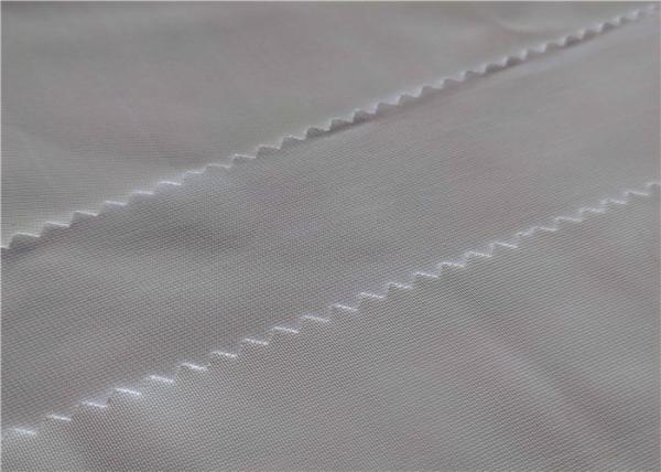 Polyester Tricot Knit Fabric 100% White 3-4GRADE Fastness