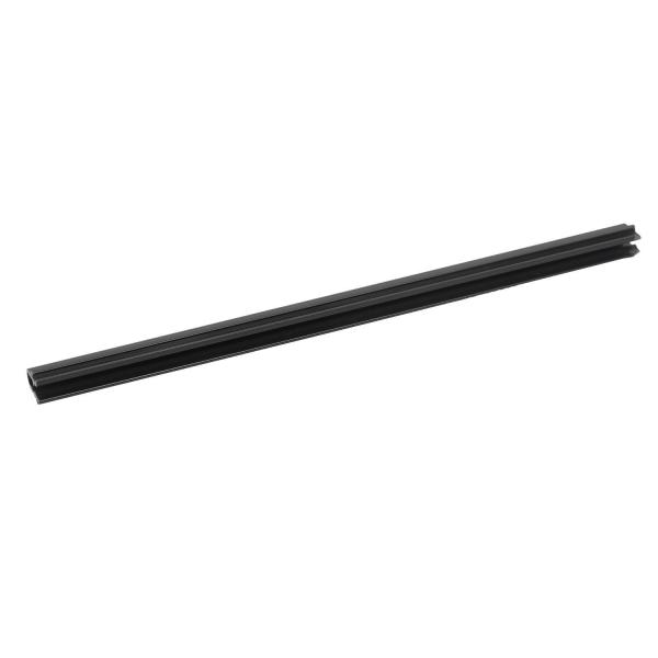 Black Eco Rigid Plastic Extrusions Hotel Plastic Trim Strip Profiles Customized