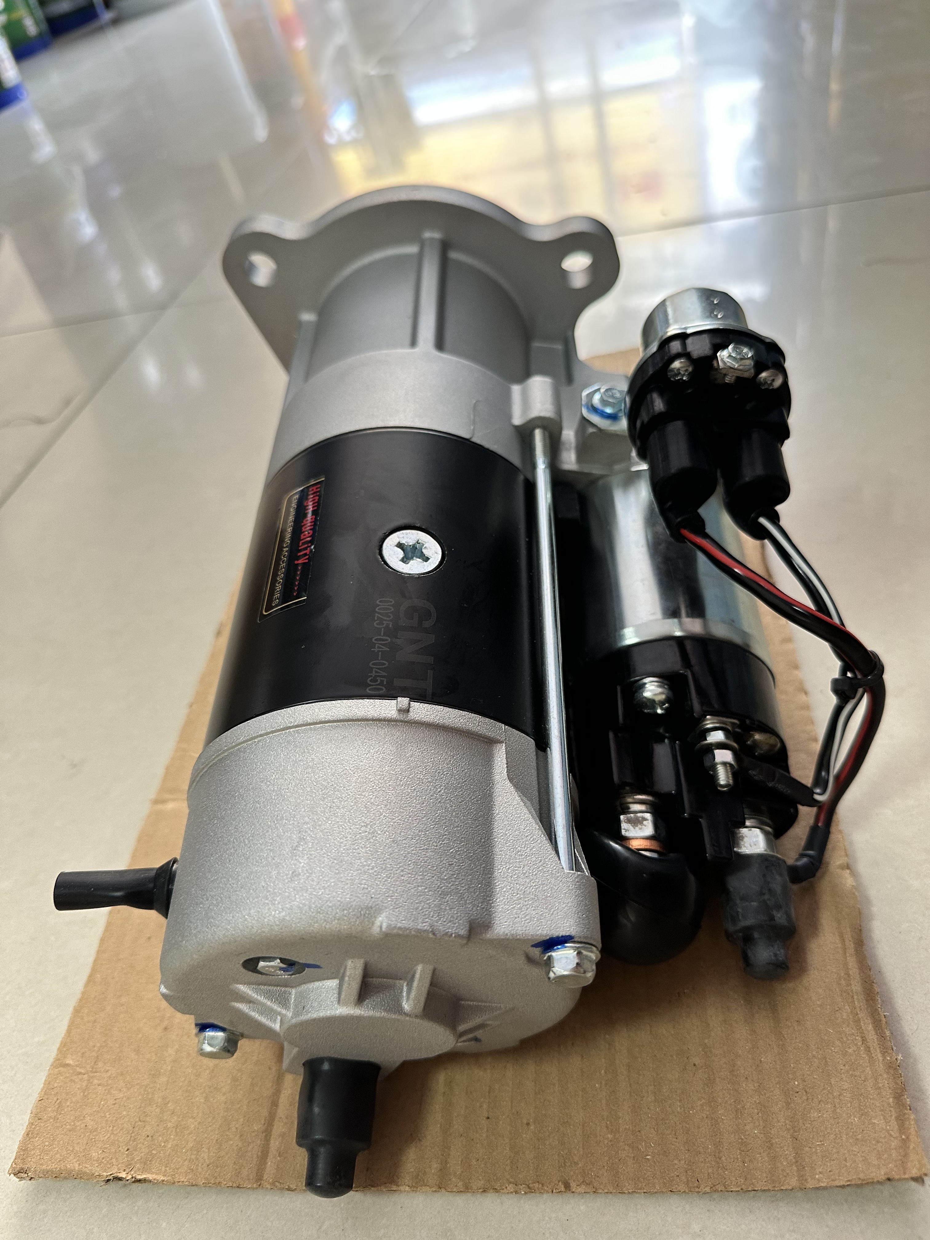 High Torque Starter Motor Assembly Replacement For Shantui SE370 Excavator Engine Starting Motor 24V