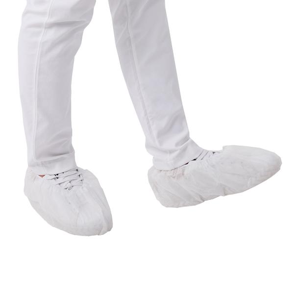 PP Non Slip Disposable Indoor Shoe Covers White 30gsm 35gsm 40gsm