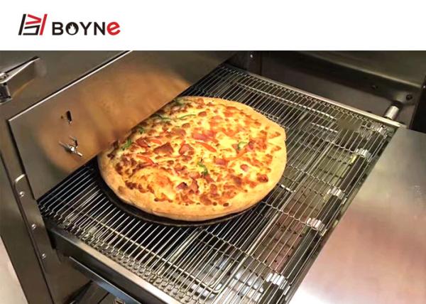 Restaurant Equipment Pizza Oven , Microcomputer Control Commercial Conveyor Pizza Oven