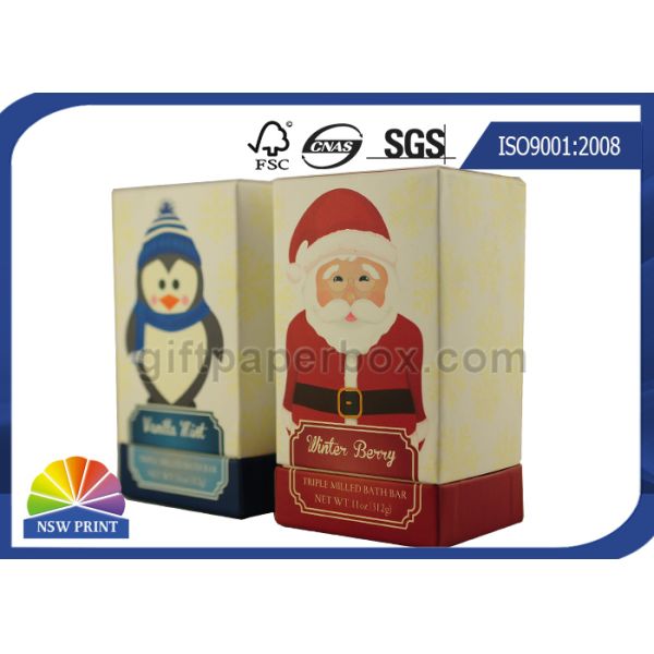 Christmas Design Luxury Rigid Gift Box / Cardboard Gift Boxes Custom Printed