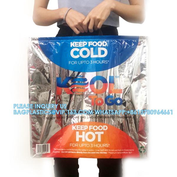 Disposable Sealable Food Travel Insulation Aluminum Foil Thermal Bag Factory price insulated lunch bag