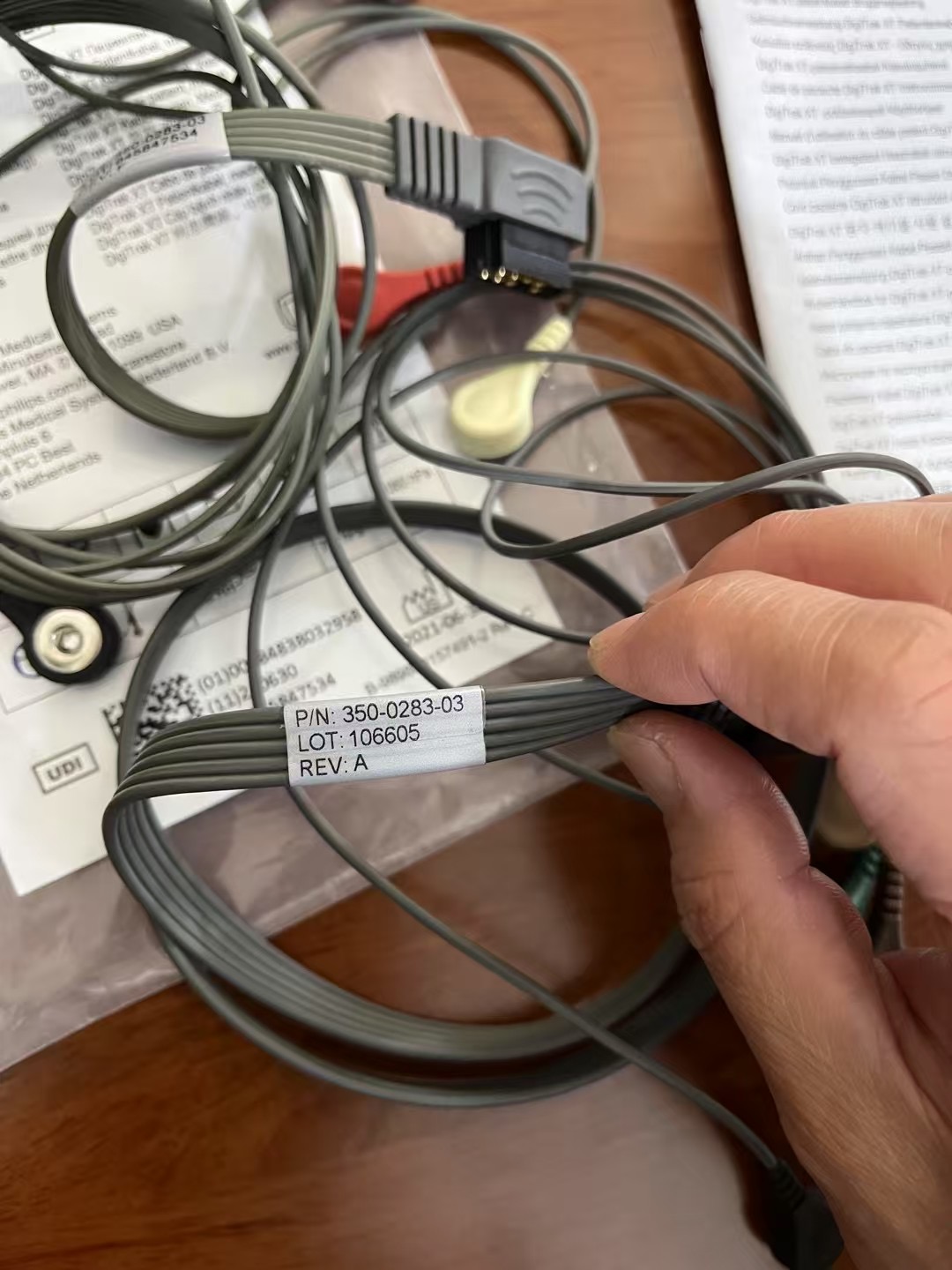 PHILIP Holter ECG Cable REF:989803157491 PN:350-0283-03