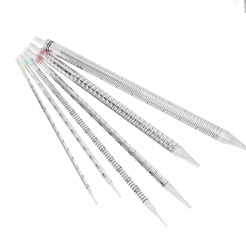 Wholesale Price Disposable Sterile 1ml 2ml 5ml 10ml 25ml 50ml Pipette Serological Glass Pipettes