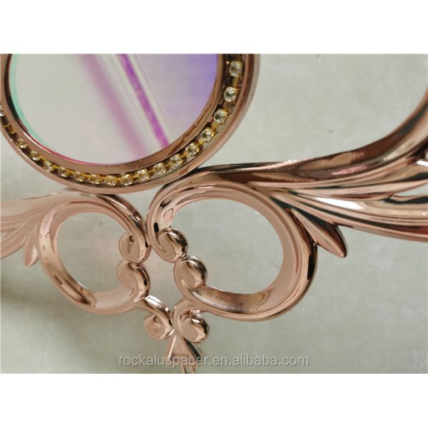 Golden pink  double pane glass inserts flowers decorative double glazing glass and window