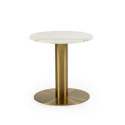 Multiscene Small Chrome Cafe Table Practical Anti Abrasion For Home