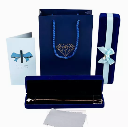 Коробка Biodegradable Debossed роскошных ювелирных изделий ожерелья упаковывая