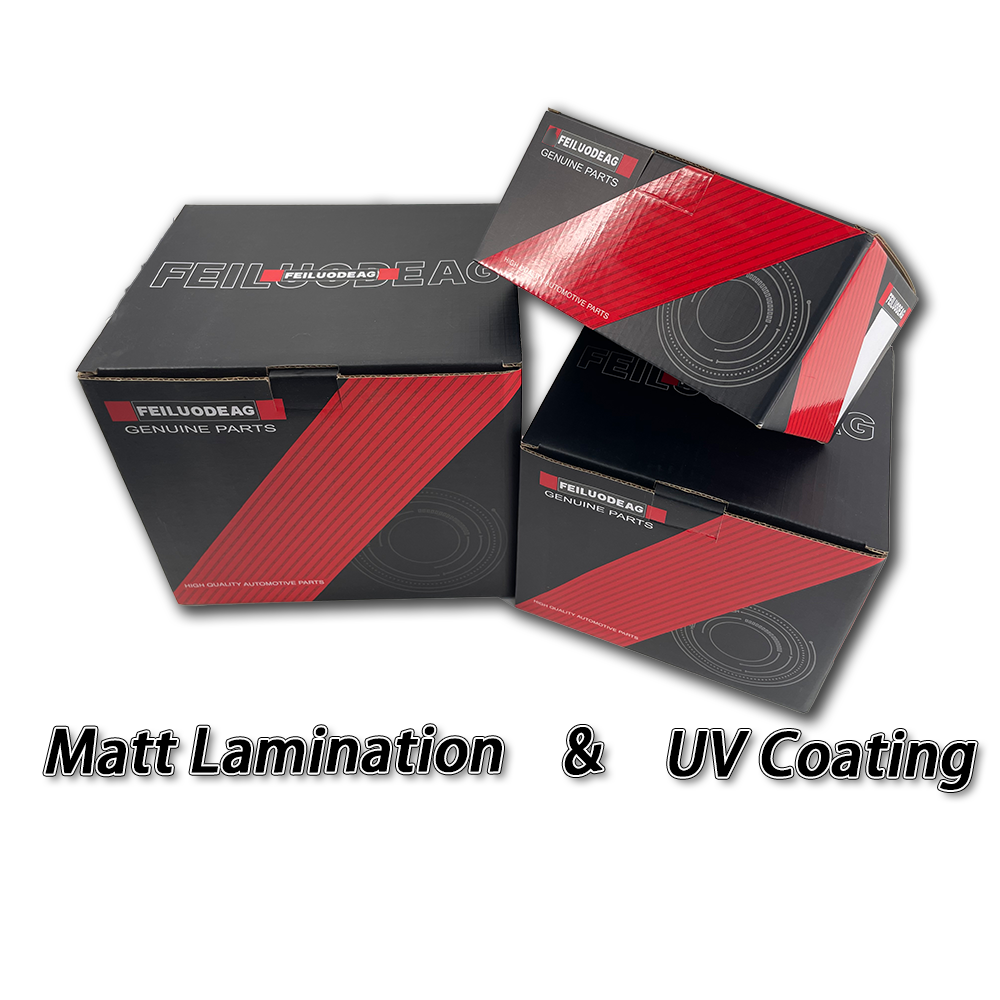 Factory Direct UV Coating Black Small Packaging Custom Packing Paper Box