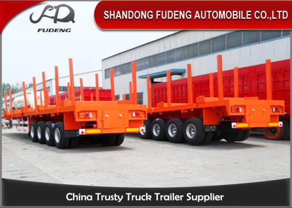 3 Axle Logging Heavy Equipment Trailers For Forest Timber Transportation