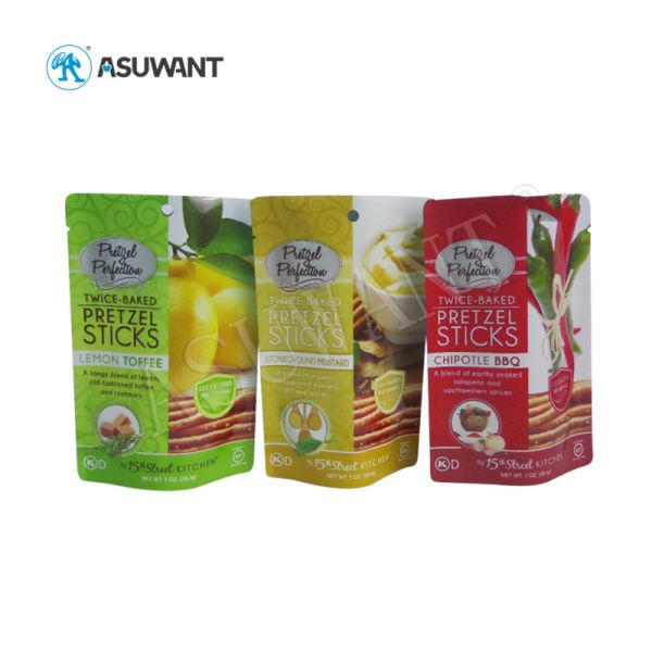 110-130 Mic Thickness Ziplock Mylar Food Storage Bags Eco Friendly For Snack
