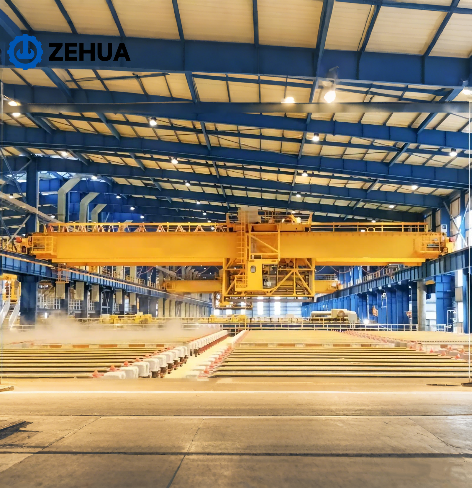 Multifunctional Electrolytic Copper Overhead Crane Customized for Copper Smelting & Electrorefining