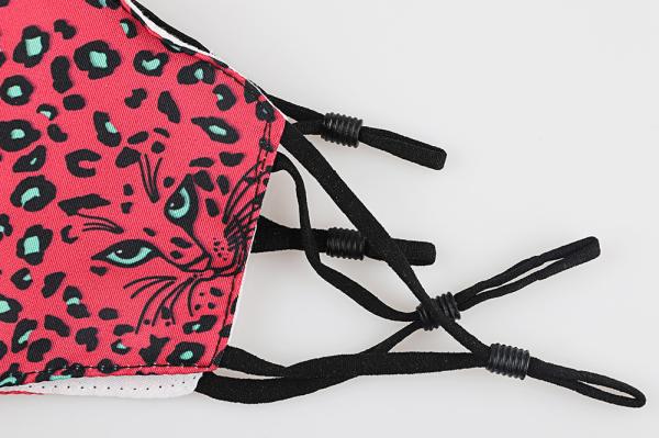 Custom trendy Leopard fabric cotton PM2.5 Face Mask,many colors for option