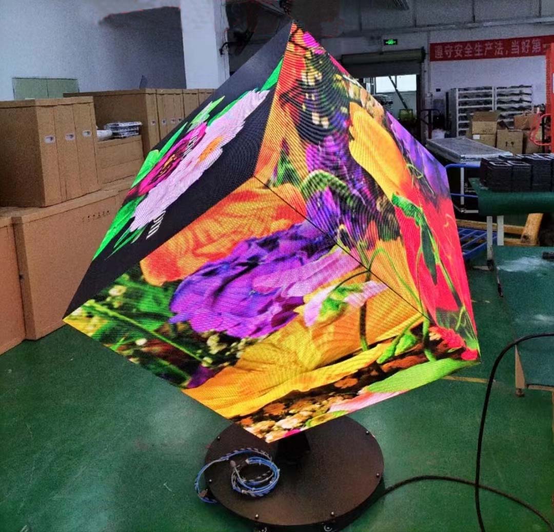 Настраиваемый 640x640 Led Cube экран 6 сторон показывает