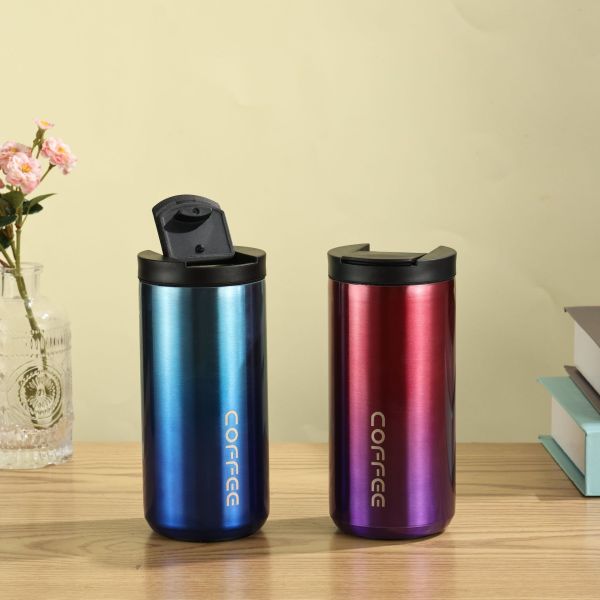 COFFEE Mug, 17 Oz. Double Wall Stainless Steel Insulated Thermo Travel Vacuum Coffee Mug, Reusable, Double Wall, Hot And Cold Beverages Travel Mug, Spill Proof, Home, Office And Outdoor Use