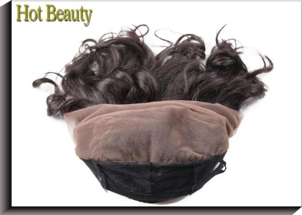 10 Double Drawn Curly Hair , Medium Brown Full Lace Human Hair Wigs