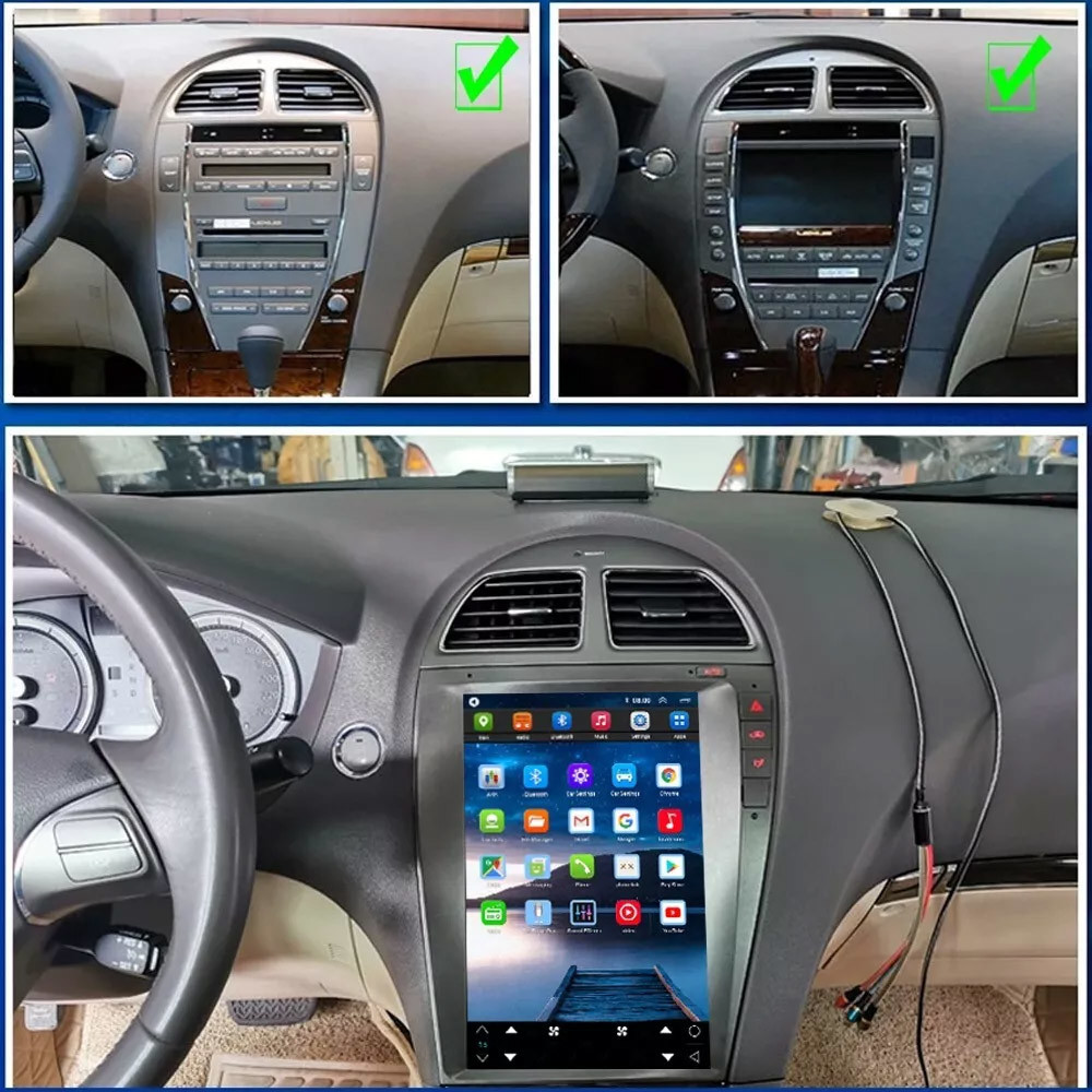 GPS Android Navi Car Stereo 8+128G 12.1'' для Lexus ES ES240 ES350 2006-2012 годов