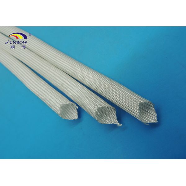 400 ℃ Flexible Black or White High Temperature Fiberglass Sleeving for Cables