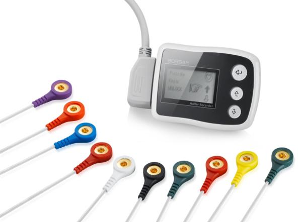 CE Approved 99.9% Accuracy Holter ECG Software 3/12 Channels 24-Hours Ambulatory ECG Holter Monitor