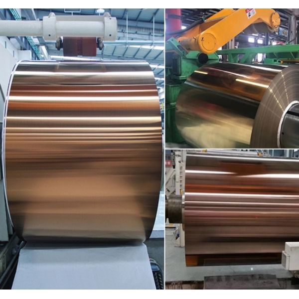 Sus 201 Hairline Pvd Rose Gold 1240mm Color Coated Coil