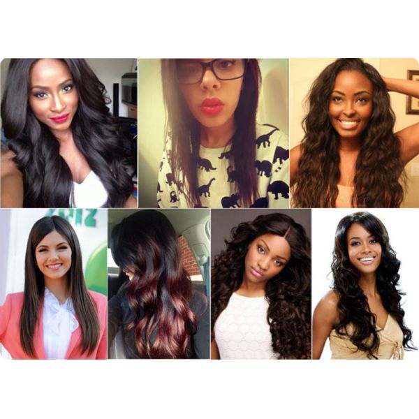 For Female Human Hair Full Lace Wigs Customized Adjustable Size