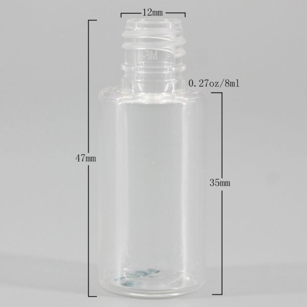0.27oz/8ml Small Capacity Clear PET Plastic Bottle, Mini Travel Set Bottle, High Quality Solvent Bottle
