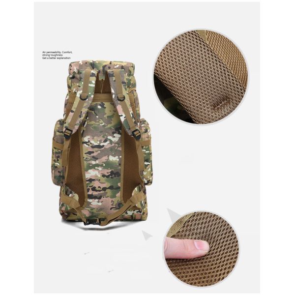 регулируемое полесье 75L закамуфлировать тактический ISO CE высокой плотности рюкзака