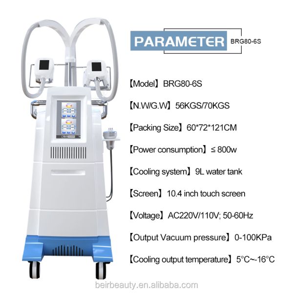 Multifunctional Vacuum Cavitation System With 4 Cryo Handles RF Fat Burning Machine
