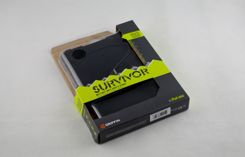 Black Survivor Cell Phone Silicone Case For Ipad Mini With Heavy Duty Clip