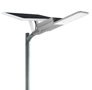 FCC IP65 Solar LED Street Lights DC 12V White Color Aluminum Alloy Material