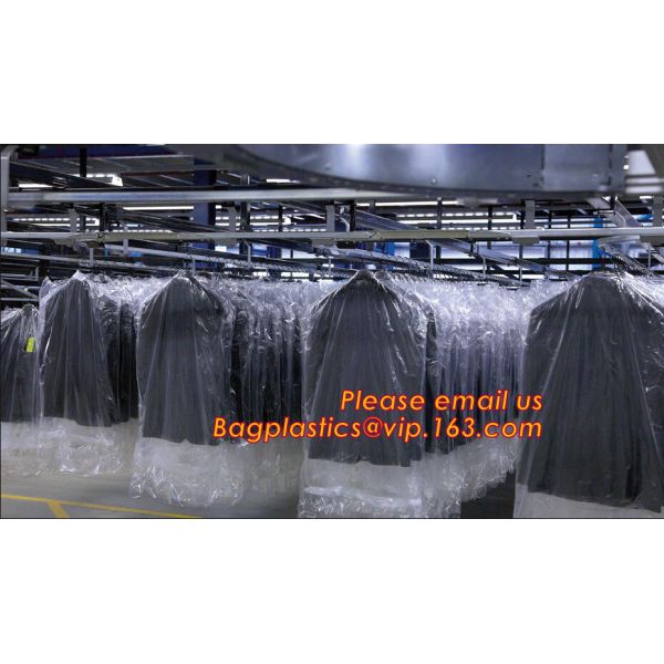 Мешки для белья химической чистки устранимые пакуя хранение одежд на крене