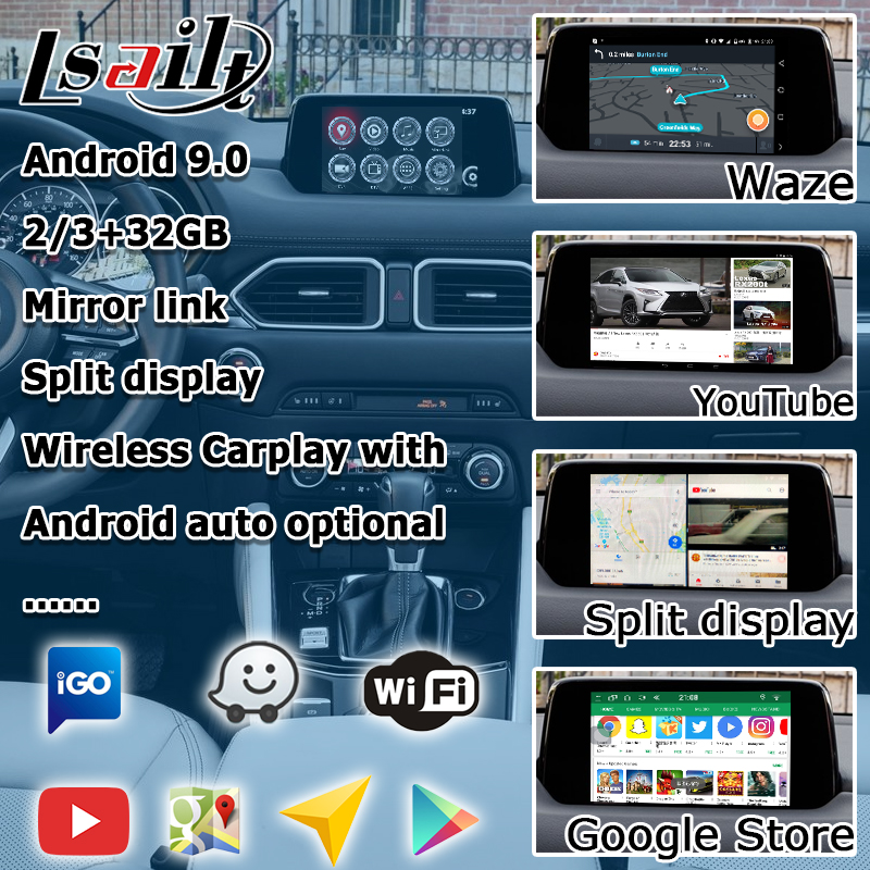 Андроида интерфейса Mazda CX-5 CX5 Gps коробки carplay автоматические с управлением ручки начала Mazda