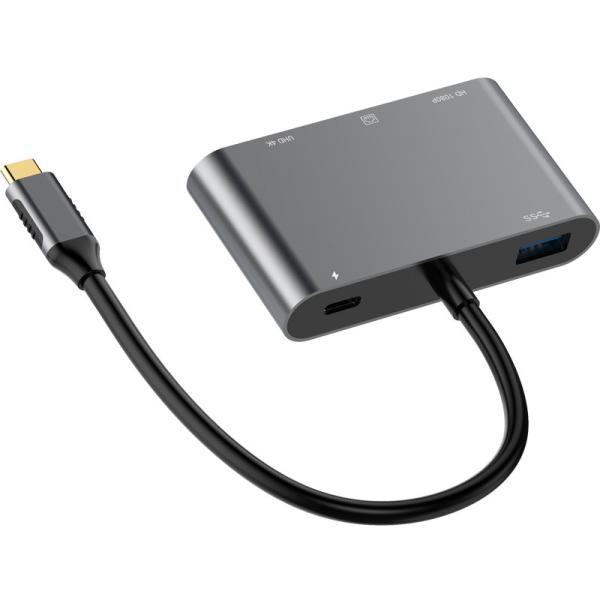 Station d'accueil USB3.2 Gen2 avec sortie vidéo double HDMI 4K VGA HD Adaptateur vidéo pour 2 moniteurs