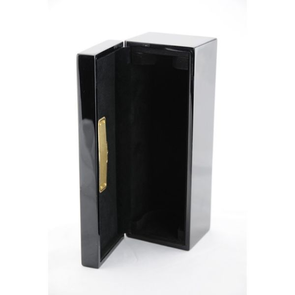 12x9x4 Inch High Glossy Personalised Wooden Bottle Box Custom Logo Wine Boxes