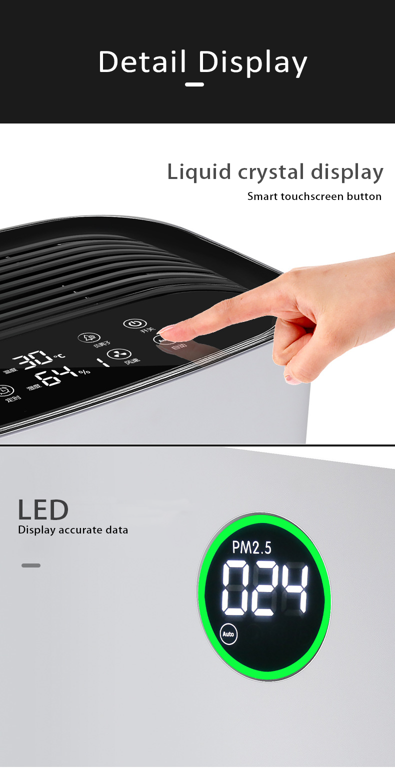 Домашний очиститель воздуха для увлажнения анионами Удаление дыма Ультрафиолетовый озон очиститель воздуха