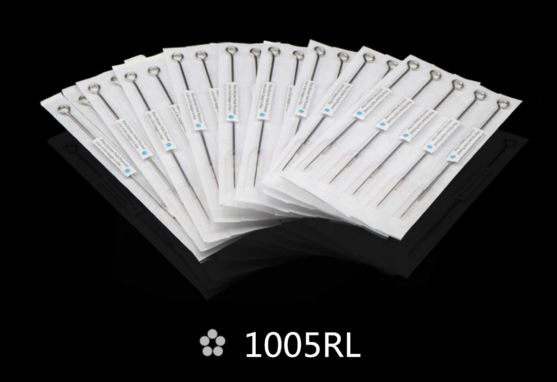 1005RL Bugpin Premium Sterile Tattoo Needles Assorted Liner Shader Needles Kit 3RL 5RL 7RL 5M1 7M1 9M1