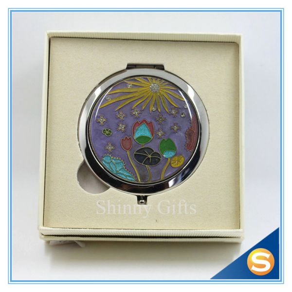 Shinny Gifts Hot Sale Factory Directly Makeup Mirror Small Metal Mirror
