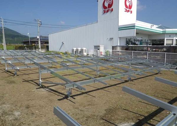 4500mm Ground Mount Solar Racking Corrosion Resistant