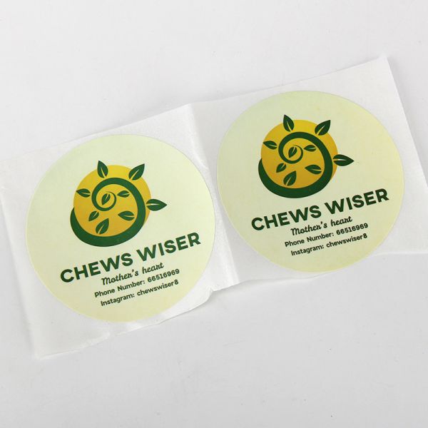 6 X 6cm Die Cut Printable Label Cutting Sticker Paper For Take Out Food