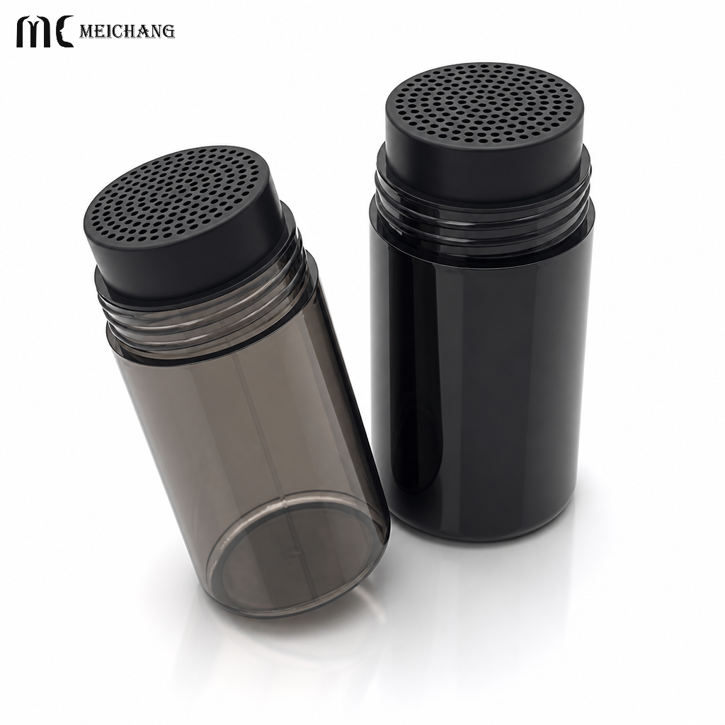 100g Plastic Powder Shaker Bottle with Double Cap for Spices & Baking Powders (MC-1511)