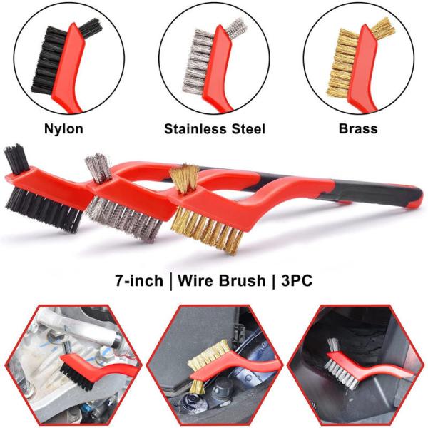 Automotive Premium Tire Detailing Brush Microfiber Car Wash Brush 18Pcs