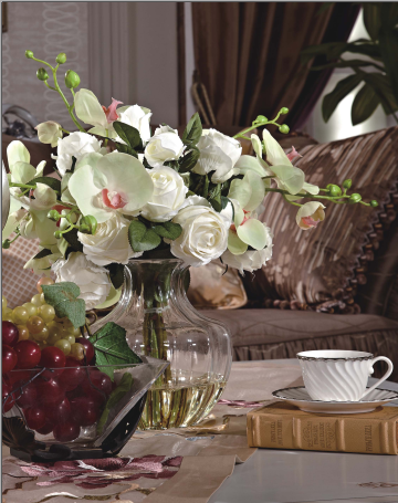 Classical White Nightstand / Full Solid Wood Three Drawers Modern Bedside Tables