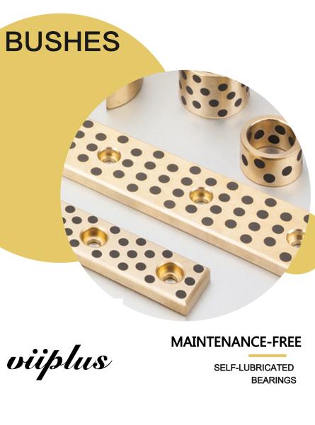 Extra Heavy Duty, High Strength Alloy Cast Bronze Inch Bearings With Embedded Solid Lubricant Bronze Bushing