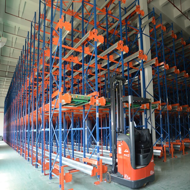 Radio Shuttle Rack Anti Collision Safety Pallet Racking System Guard Rails End Barriers Forklift Protection
