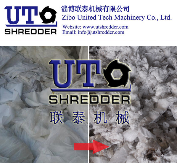 automatic textile shredder - fiber recycling, woven fiber, cloth shredder, cotton shredder / crusher for waste recycling