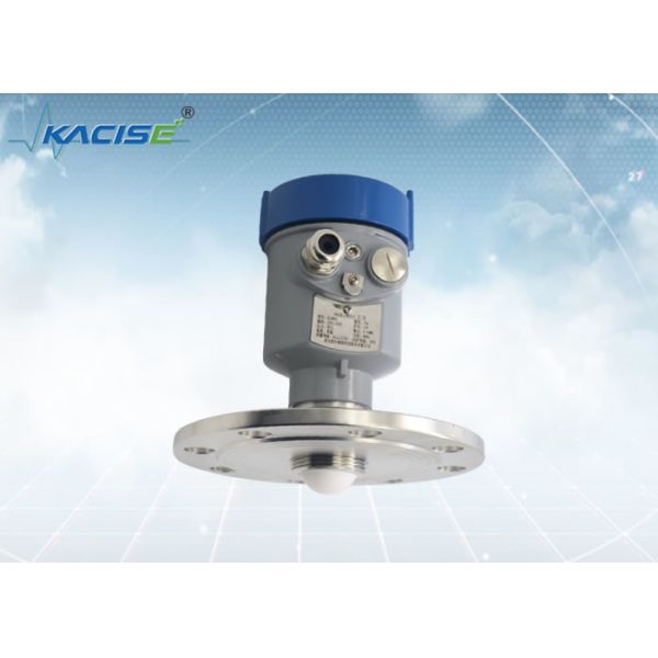 80GHz Radar Level Transmitter with Temperature Compensation and Flange Mounting for Water Level Measurement