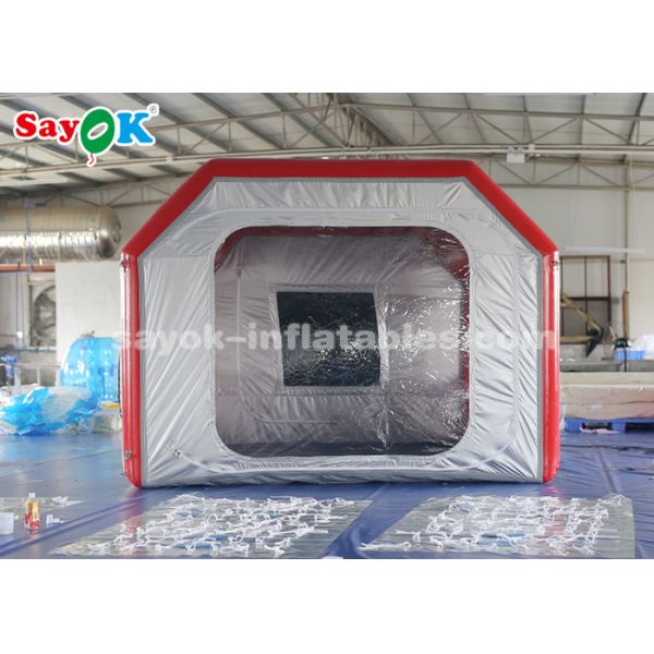 Inflatable Car Tent Mobile Inflatable Air Tent For Car Parking Workstation With Filter System